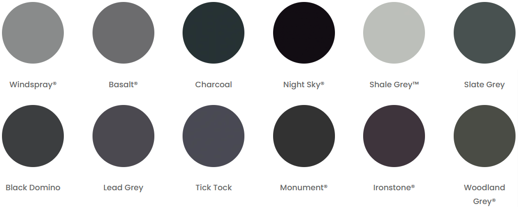 Shieldcoat Colour Chart JMV Roofing Roof Restorations Central Coast NSW 4
